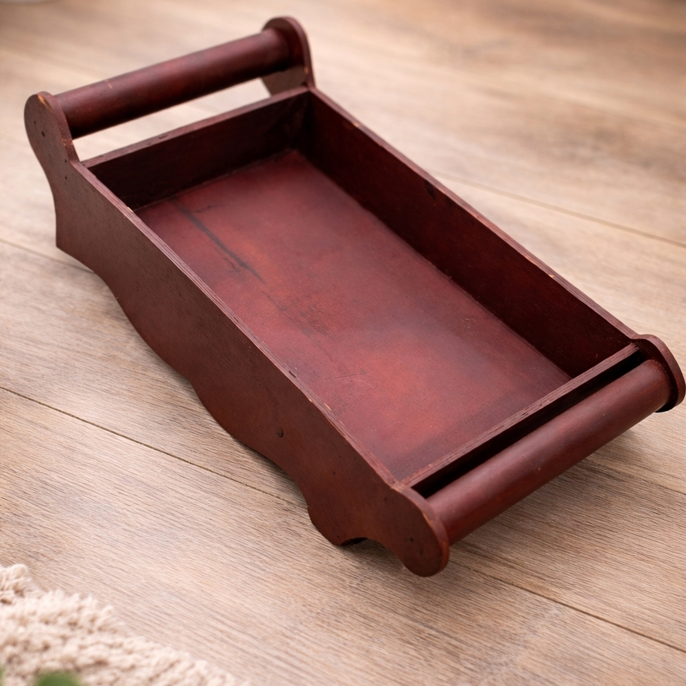 Rustic Wooden Bath Tray